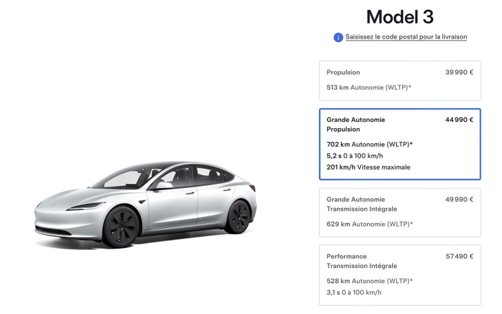 tesla fait exploser l’autonomie de la model 3 avec ce nouveau modèle disponible en france