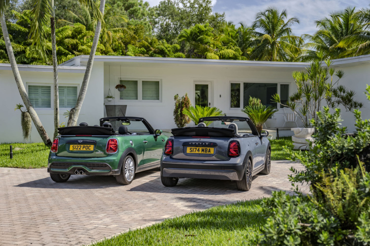 la nouvelle mini cabriolet est prête à faire tomber le toit et à faire tourner les têtes