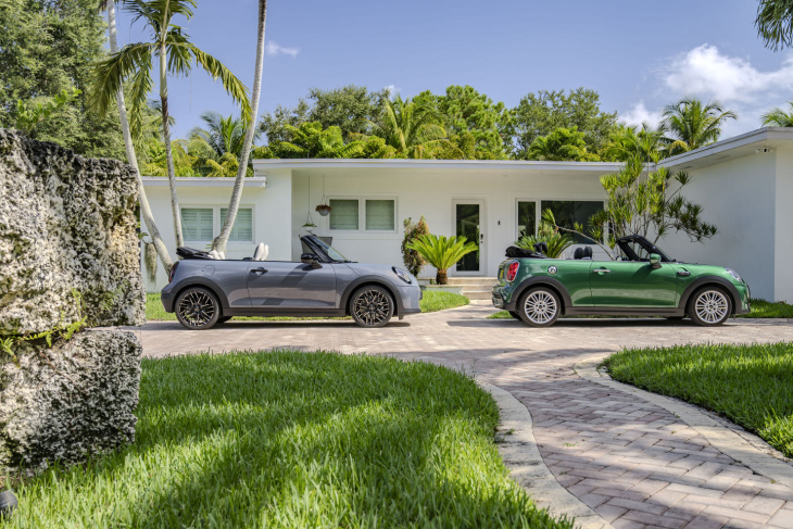 la nouvelle mini cabriolet est prête à faire tomber le toit et à faire tourner les têtes