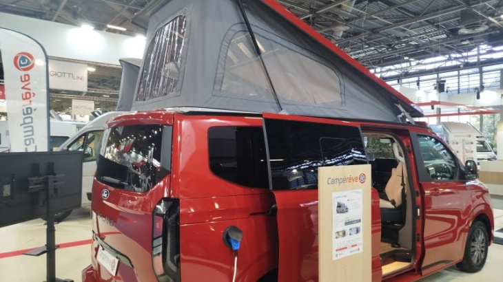 nouveau campérêve cap land 2025 sur ford transit custom : le van hyper compact avec 4 couchages de série voit rouge au salon vdl !