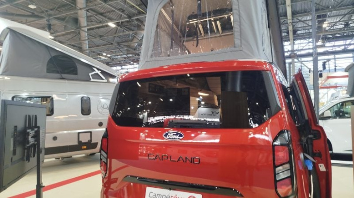 nouveau campérêve cap land 2025 sur ford transit custom : le van hyper compact avec 4 couchages de série voit rouge au salon vdl !