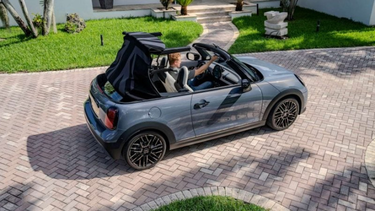 mini, hatch, nouvelle mini cabrio : les triangles ? très peu pour elle, tout comme l'électrique