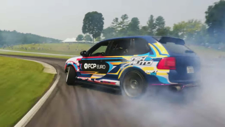 la porsche cayenne ls-swapped est la nouvelle reine des voitures de drift