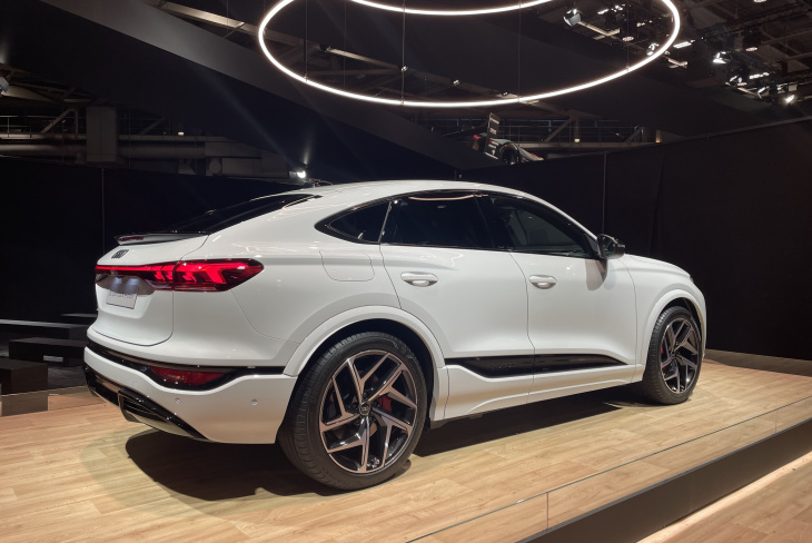 q6 e-tron, audi, mondial auto 2024, l’audi q6 e-tron baisse la tête en version sportback au mondial de l’auto