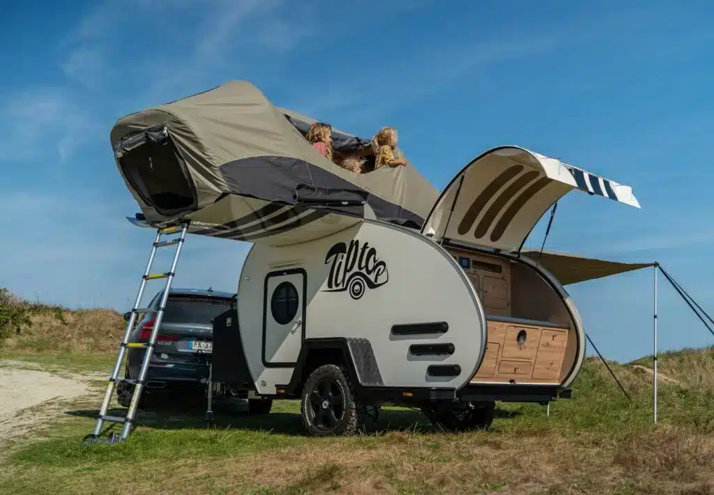 tiptop : la mini-caravane teardrop haut de gamme made in bretagne