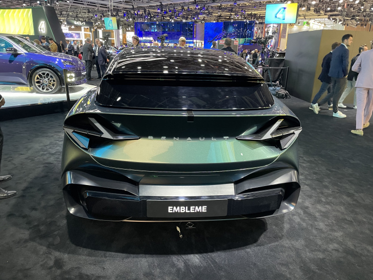 renault, mondial auto 2024, la renault emblème, une voiture de rêve ? en direct du salon de paris 2024