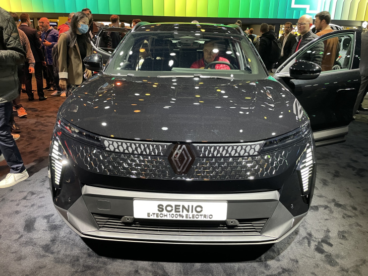 scenic 5, renault, scenic, mondial auto 2024, le scénic e-tech, première renault familiale électrique, s'expose au salon de paris 2024