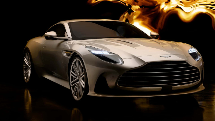 L'Aston Martin DB12 Goldfinger se pare d'or